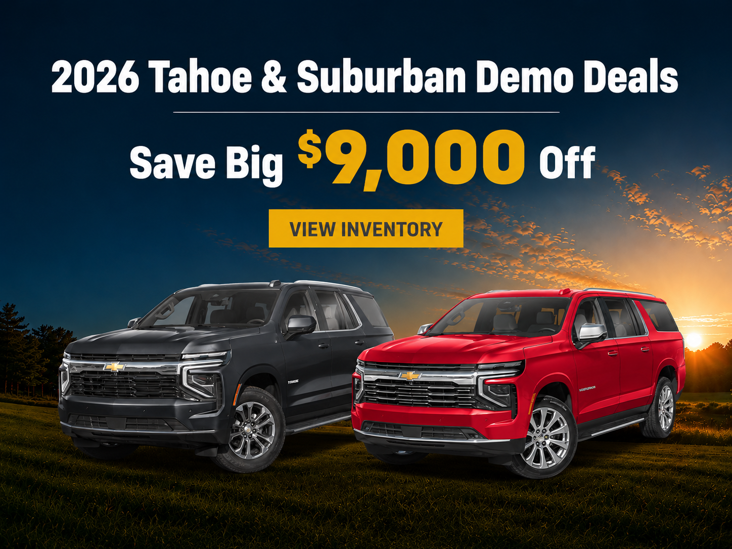 2026 Suburban 2026 Tahoe