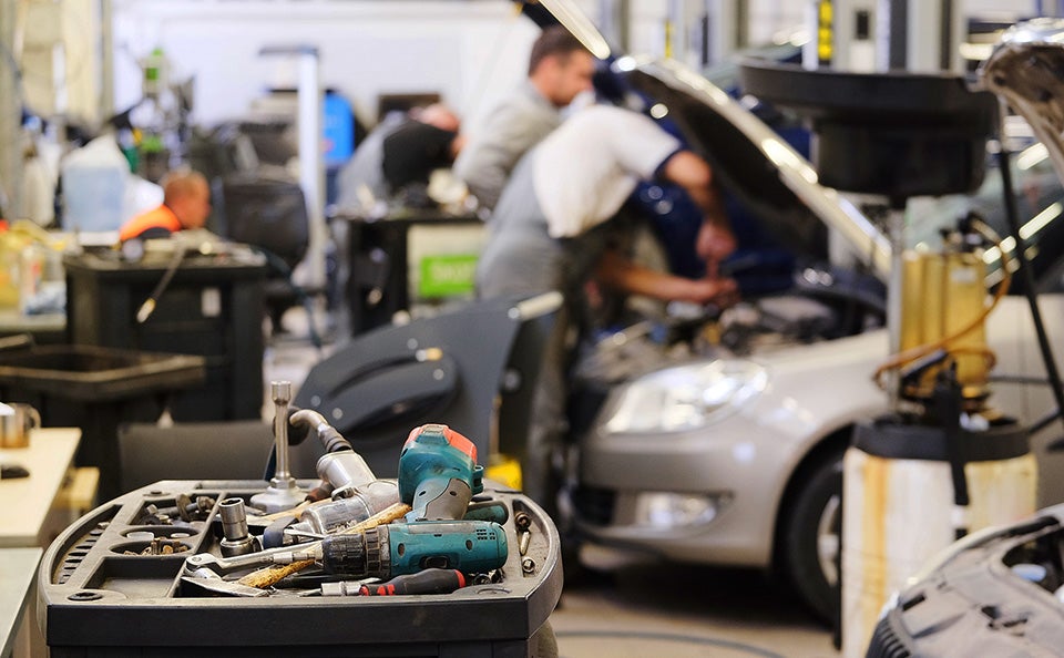 Day's Chevrolet of Jasper Technicians working on Chevrolet in Jasper GA